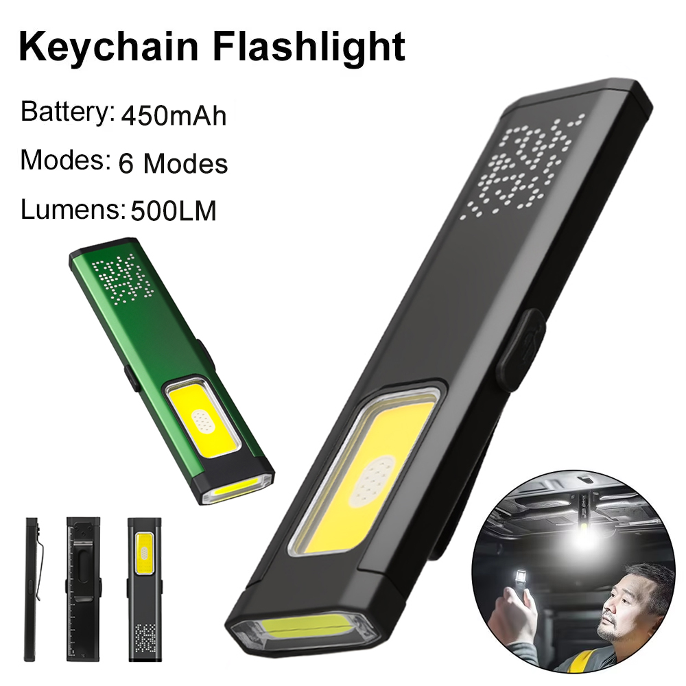 Outdoor Lighting Construction - ไฟฉาย LED แบบชาร์จไฟแบบพกพาขนาดเล็ก, ไฟฉายพกพาสำหรับทำงานกลางแจ้งกันน้ำพร้อมที่จับแม่เหล็ก, ไฟฉาย LED