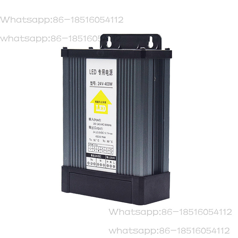 Outdoor Lighting Transformer Box - แหล่งจ่ายไฟสวิตชิ่งกันน้ำสำหรับใช้งานภายนอกอาคาร 5V 24V12V400W หม้อแปลงพิเศษสำหรับกล่องไฟตัวอักษรเรืองแสง