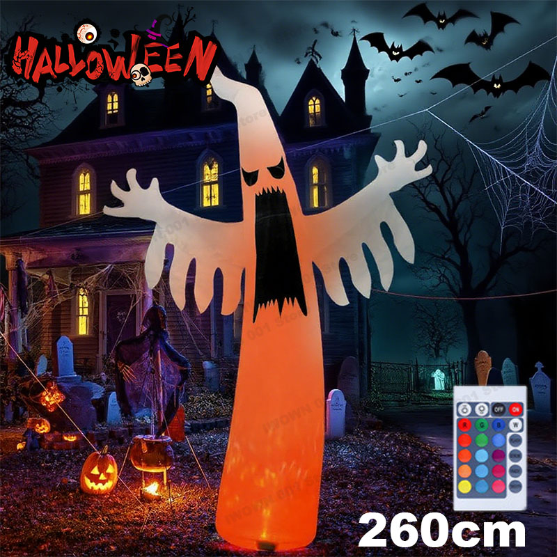 Outdoor Lighting Event - ฮาโลวีน Inflatable น่ากลัว Ghost พร้อมไฟ LED