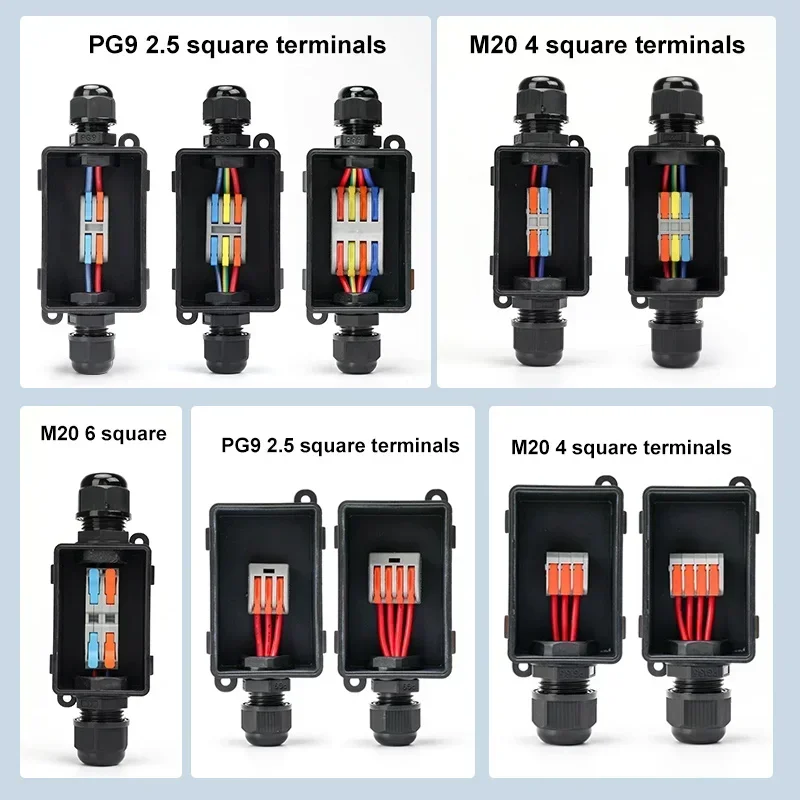Outdoor Lighting Connectors - กล่องต่อสายไฟฟ้ากันน้ำกลางแจ้งแบบ 2 ทาง รุ่น M20 PG9
