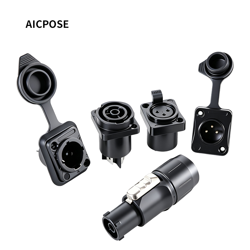 Outdoor Lighting Connectors - 10 ชิ้น ขั้วต่อไฟฟ้ากันน้ำ Powercon True 1