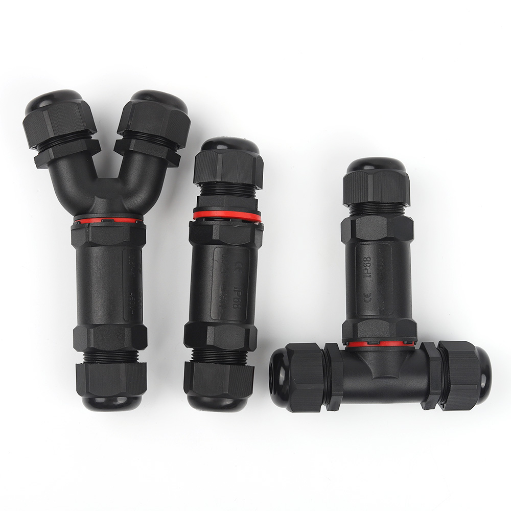 Outdoor Lighting Connectors - ขั้วต่อกันน้ำ IP68 M20/M25 รูปทรง I/Y/T สำหรับไฟ