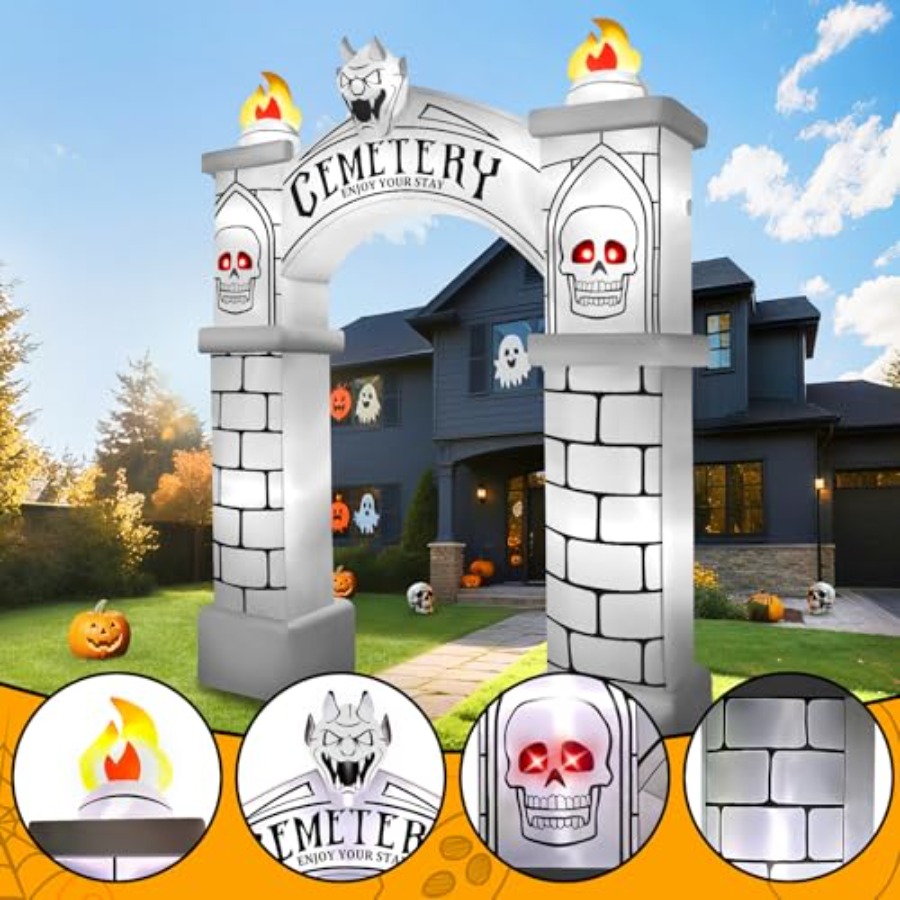 ซุ้มฮาโลวีนเป่าลมสูง 10 ฟุต ซุ - Outdoor Lighting Event บทวิจารณ์และราคา