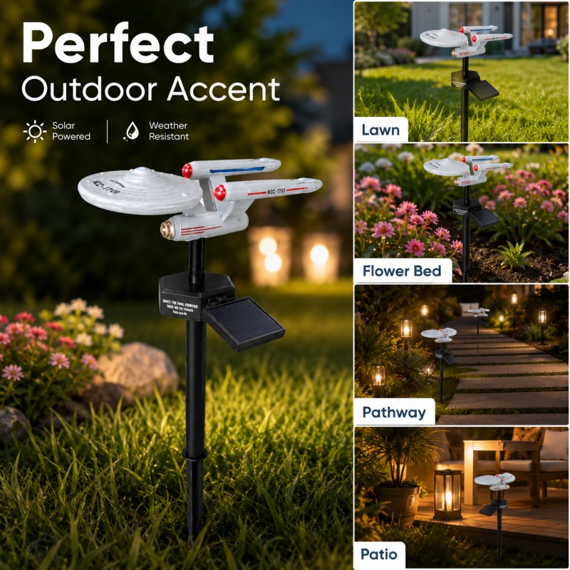 ไฟประดับสวนรูปยานอวกาศ Star Tr - Outdoor Lighting For Gazebo บทวิจารณ์และราคา