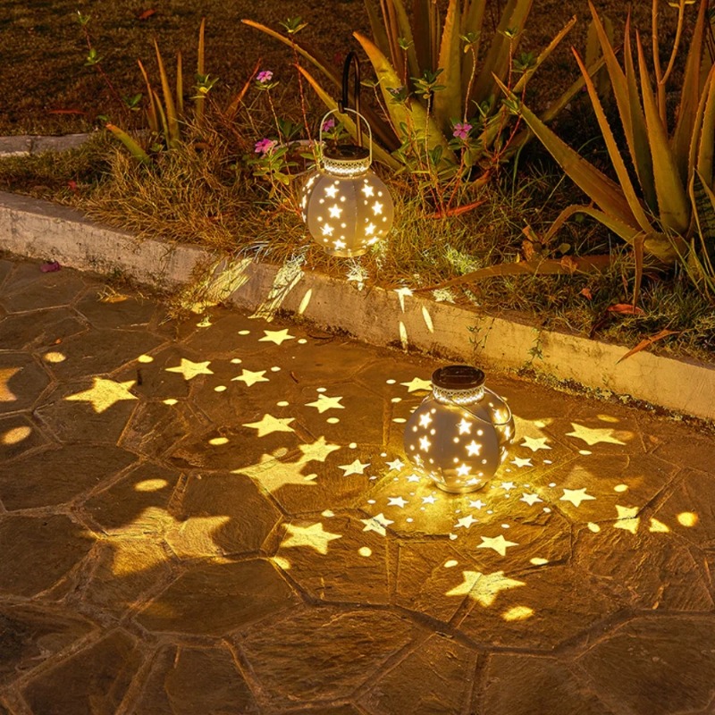 โคมไฟโปรเจคเตอร์รูปดาวสำหรับสว - Outdoor Lighting Yard Decoration บทวิจารณ์และราคา