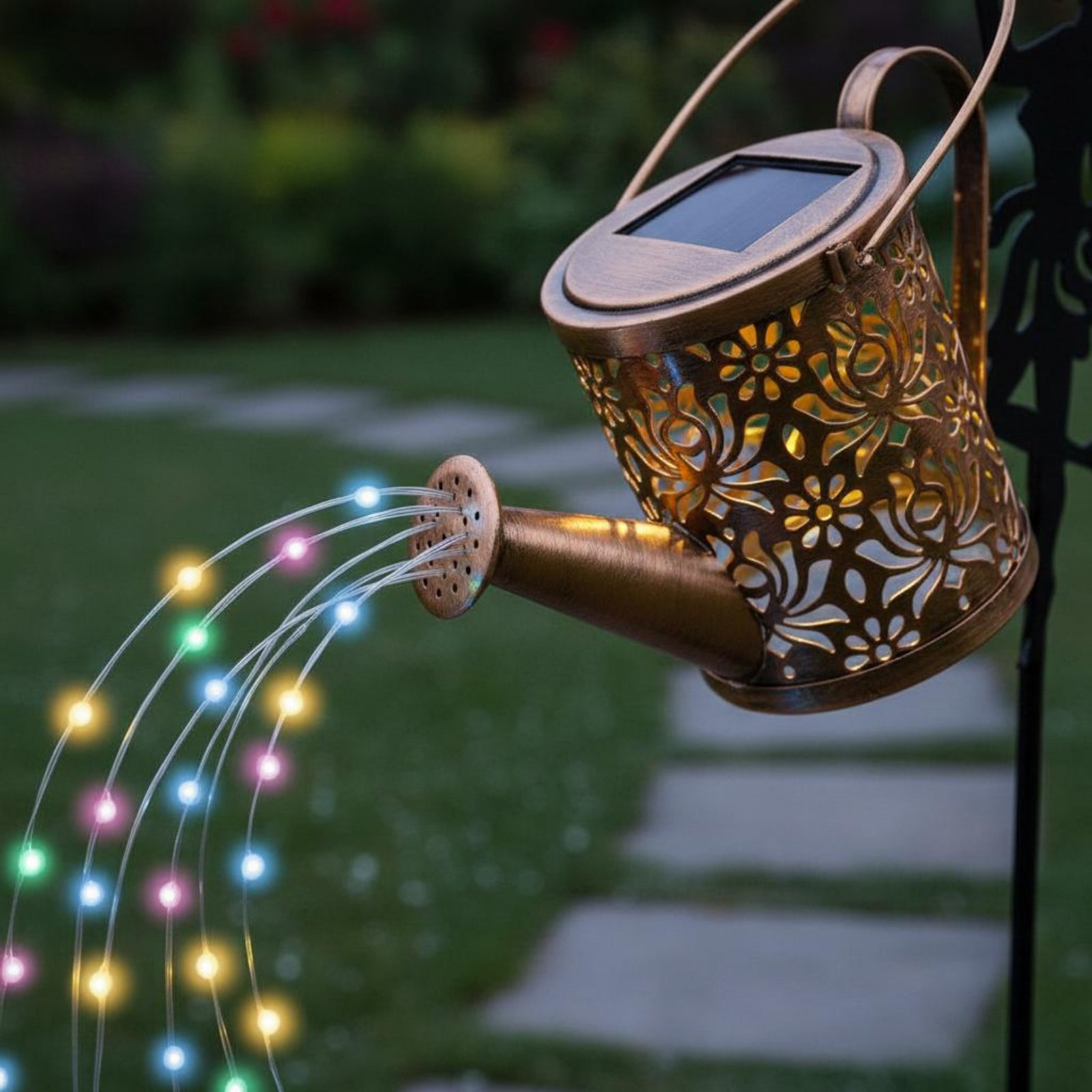 โคมไฟรดน้ำต้นไม้รูปนางฟ้าพลังง - Outdoor Lighting Yard Decoration บทวิจารณ์และราคา
