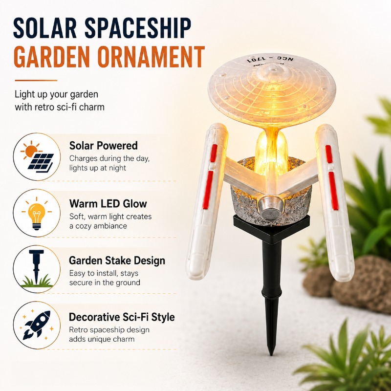 ไฟประดับสวนรูปยานอวกาศ Star Tr - Outdoor Lighting For Gazebo บทวิจารณ์และราคา