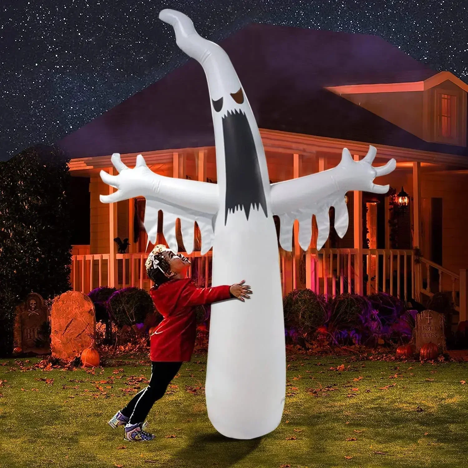 ฮาโลวีน Inflatable น่ากลัว Gho - Outdoor Lighting Event บทวิจารณ์และราคา