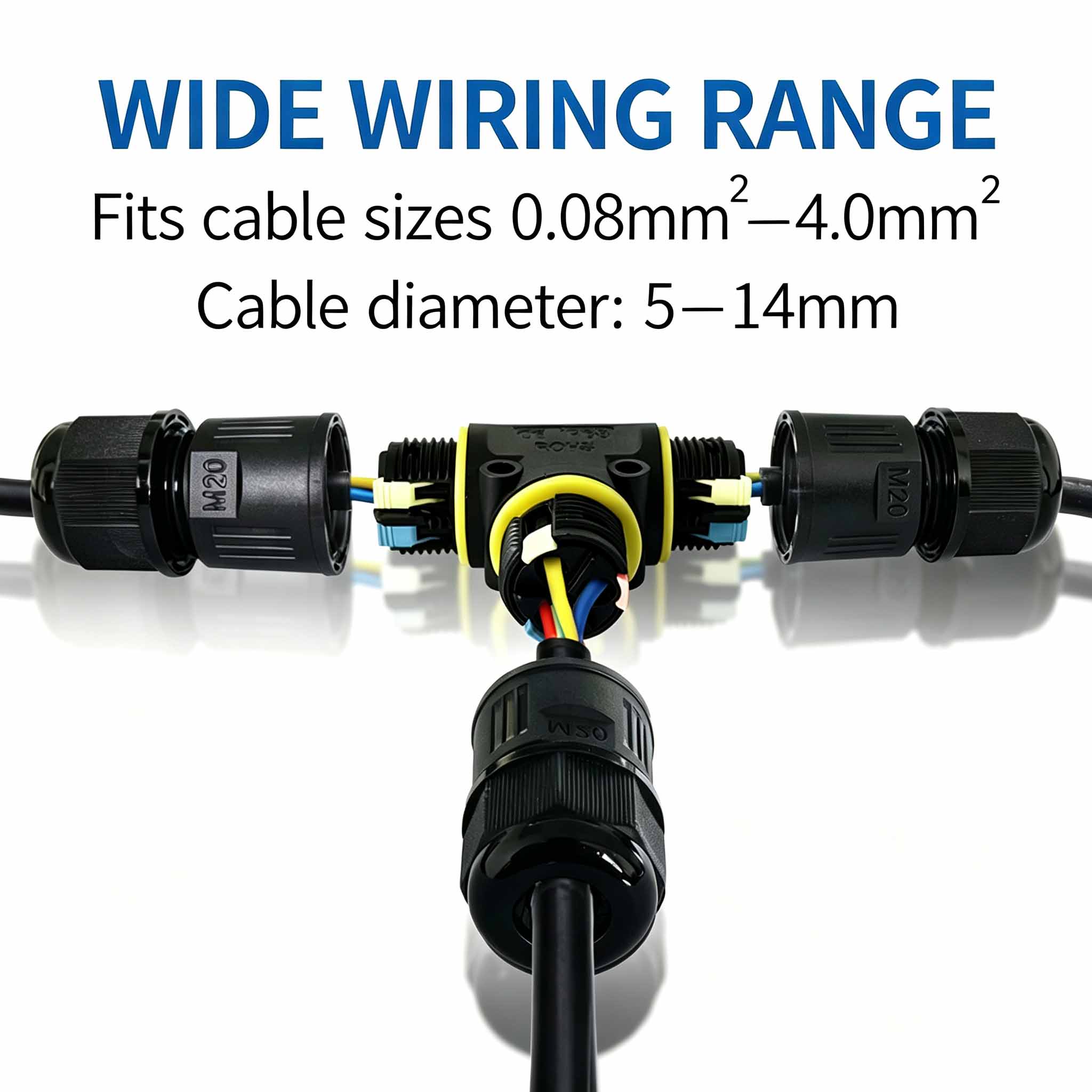 ขั้วต่อสายเคเบิลแบบ T กันน้ำ I - Outdoor Lighting Connectors บทวิจารณ์และราคา