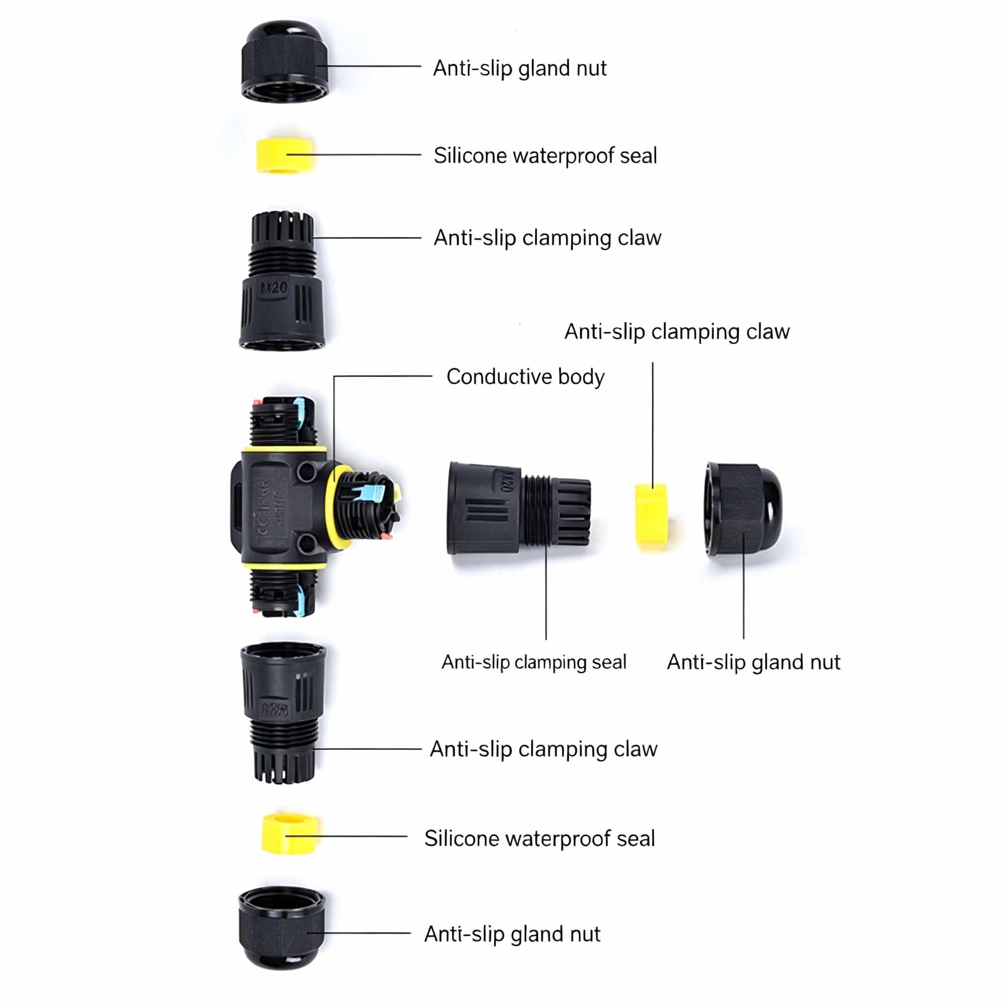 ขั้วต่อสายเคเบิลแบบ T กันน้ำ I - Outdoor Lighting Connectors บทวิจารณ์และราคา