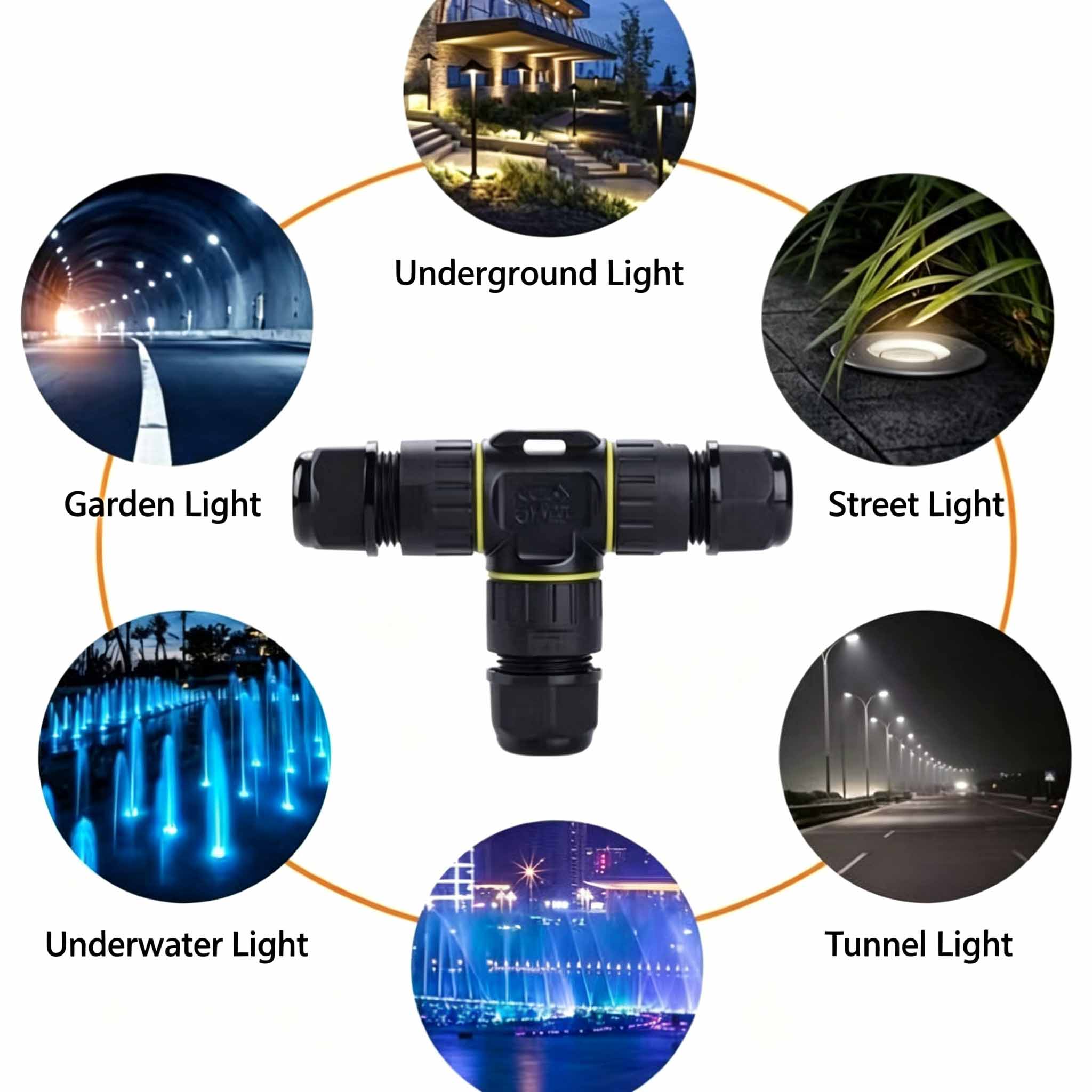 ขั้วต่อสายเคเบิลแบบ T กันน้ำ I - Outdoor Lighting Connectors บทวิจารณ์และราคา