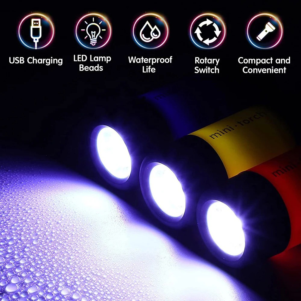 USB ชาร์จไฟได้ ไฟฉายขนาดเล็กสำ - Outdoor Lighting Construction บทวิจารณ์และราคา