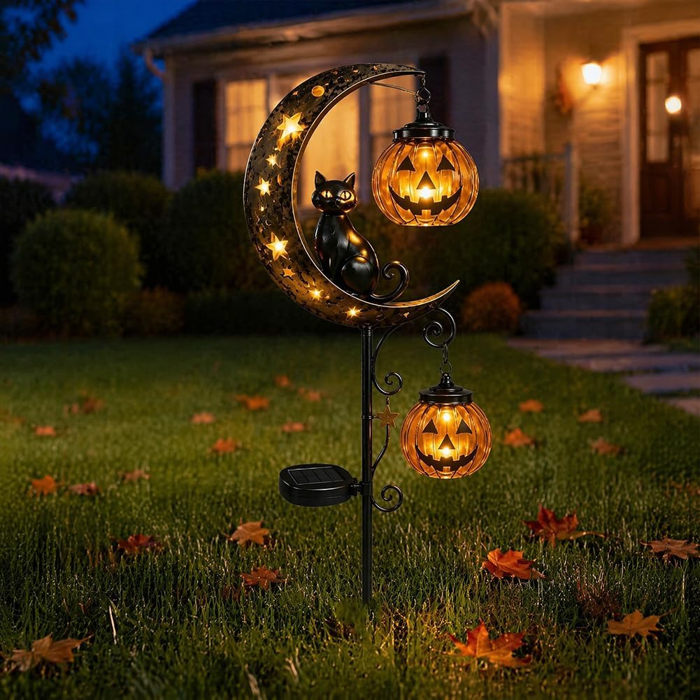 ไฟประดับสวนรูปแมวดำและฟักทองสำ - Outdoor Lighting Manufacturers บทวิจารณ์และราคา