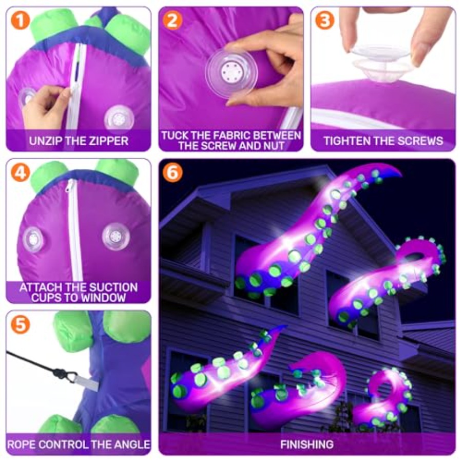 ของตกแต่งหน้าต่างสำหรับวันฮาโล - Outdoor Lighting Event บทวิจารณ์และราคา