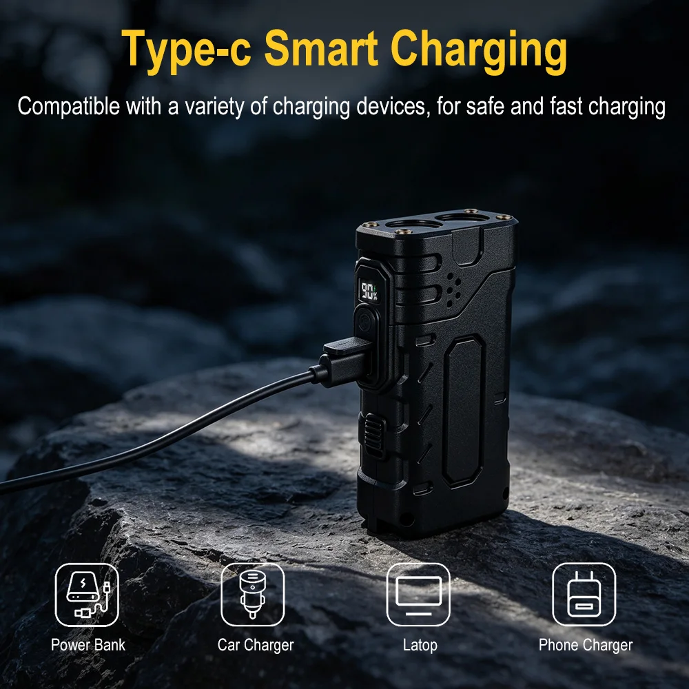 BORUIiT ไฟฉาย LED แบบหมุนมือ E - Outdoor Lighting Construction บทวิจารณ์และราคา