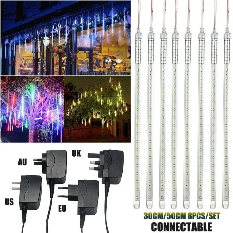 30 ซม./50 ซม.ฝนดาวตกกันน้ํา 8  - Outdoor Lighting Event บทวิจารณ์และราคา