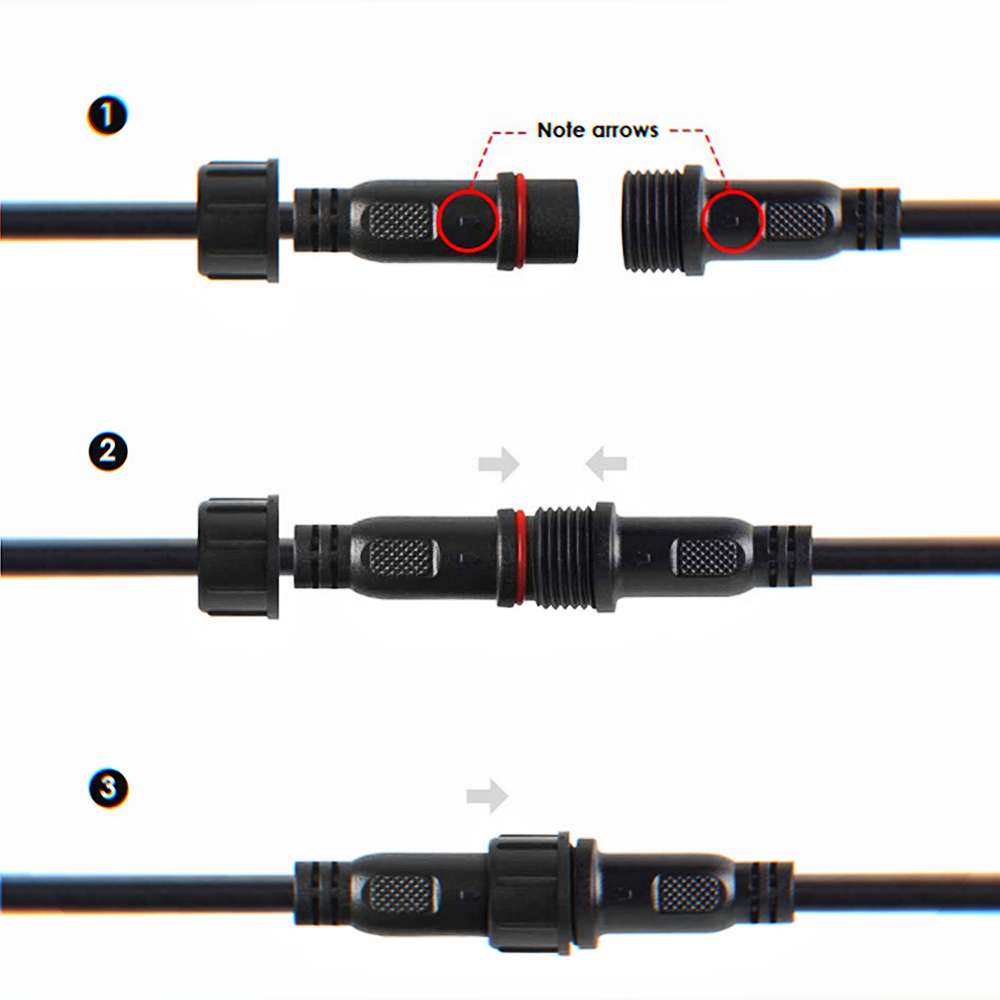 สายเคเบิล2PIN DC LED 1เมตร, สา - Outdoor Lighting Connectors บทวิจารณ์และราคา