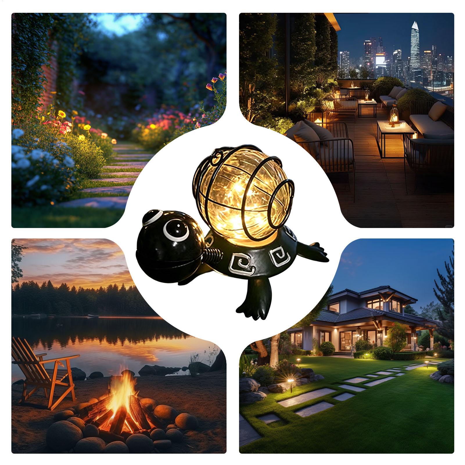 ไฟโซลาร์รูปเต่าสำหรับตกแต่งสวน - Outdoor Lighting Yard Decoration บทวิจารณ์และราคา