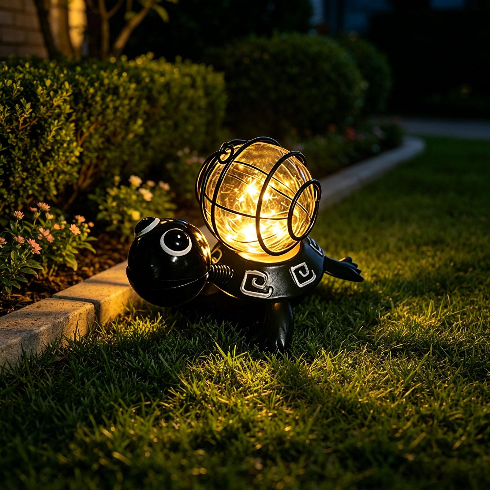 ไฟโซลาร์รูปเต่าสำหรับตกแต่งสวน - Outdoor Lighting Yard Decoration บทวิจารณ์และราคา