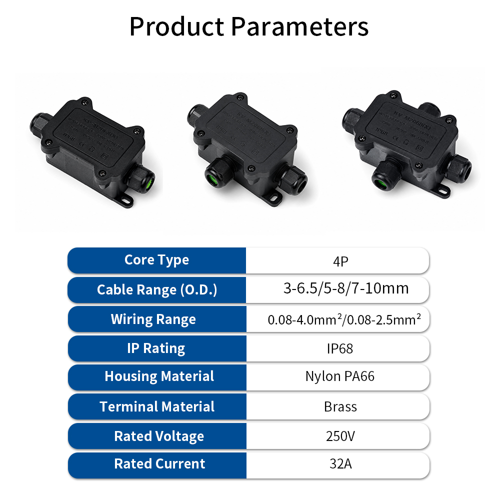 กล่องต่อสายไฟกันน้ำ IP68 แบบ 2 - Outdoor Lighting Connectors บทวิจารณ์และราคา