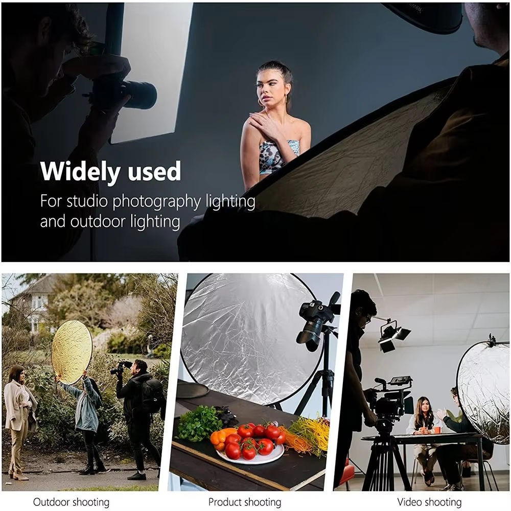 แผ่นสะท้อนแสงแบบพับได้ 5 in 1  - Outdoor Lighting For Photography บทวิจารณ์และราคา