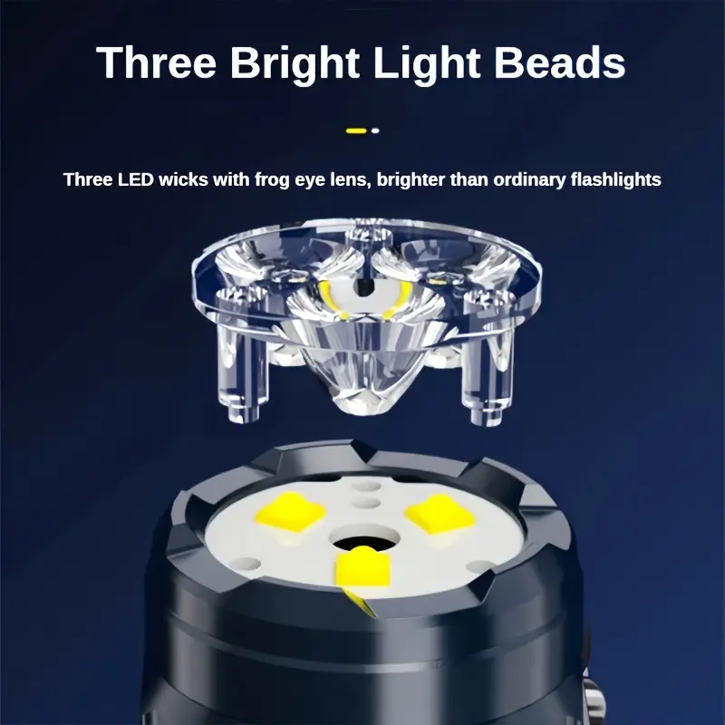 ไฟฉายมินิ 3LED พร้อมคลิปหนีบปา - Outdoor Lighting Construction บทวิจารณ์และราคา