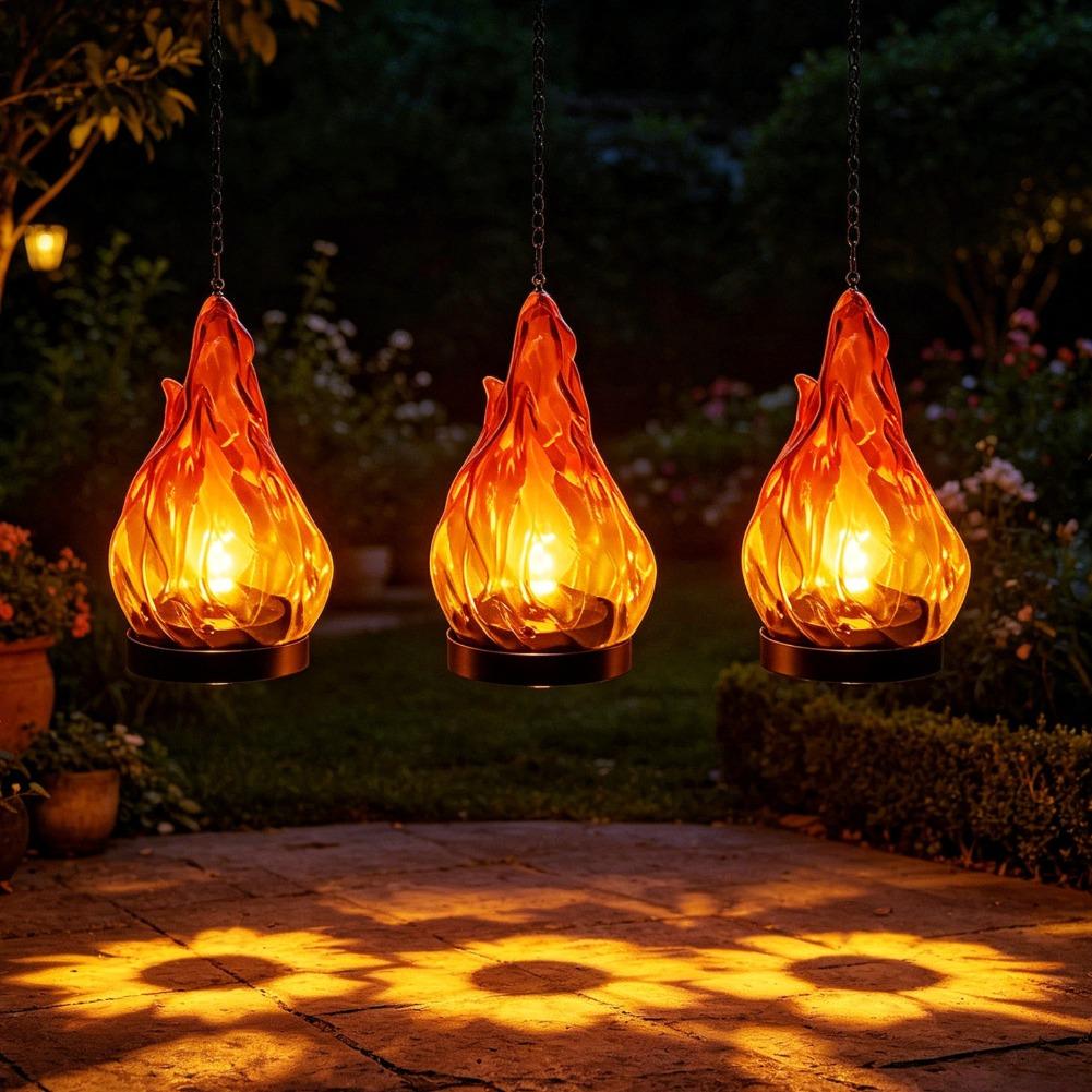 โคมไฟแขวนพลังงานแสงอาทิตย์แบบเ - Outdoor Lighting Yard Decoration บทวิจารณ์และราคา