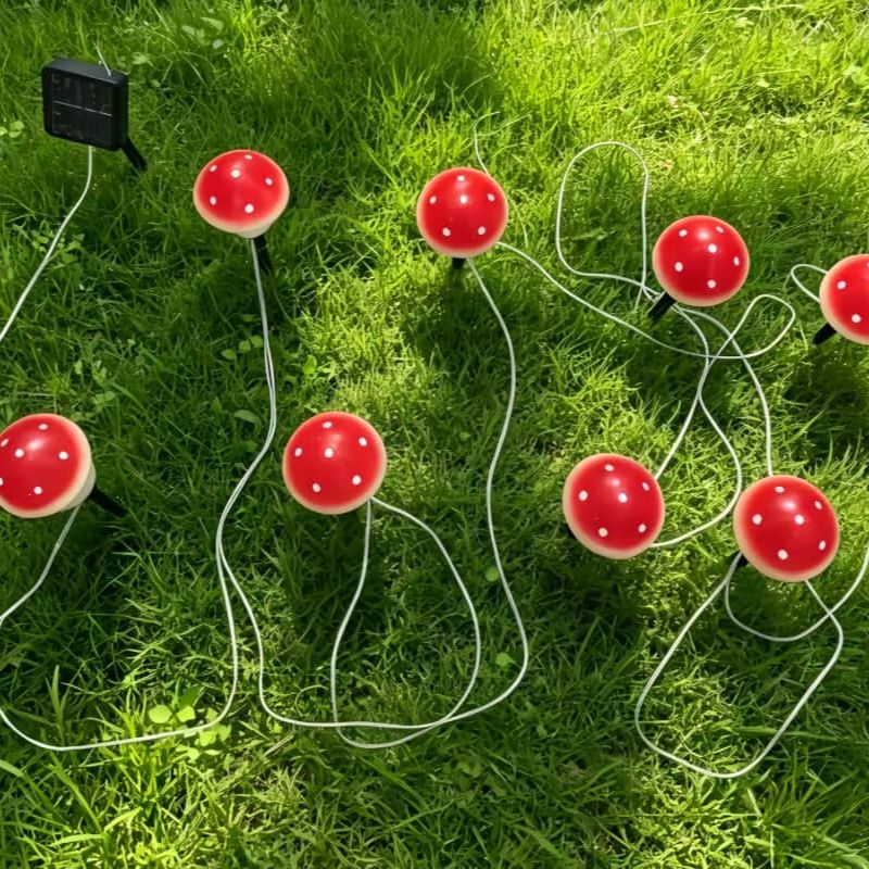 ไฟประดับรูปเห็ดพลังงานแสงอาทิต - Outdoor Lighting Yard Decoration บทวิจารณ์และราคา