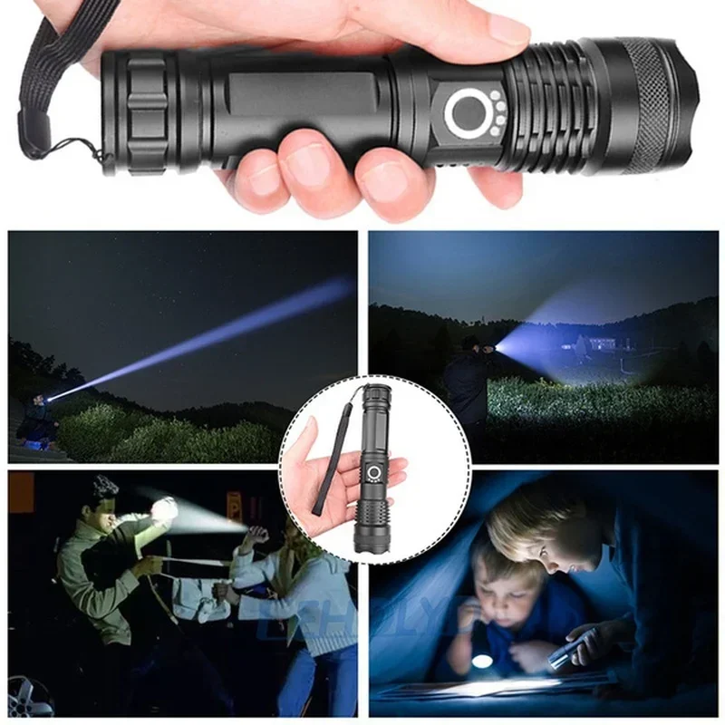 ไฟฉาย LED กำลังสูง XHP70 USB-C - Outdoor Lighting Construction บทวิจารณ์และราคา